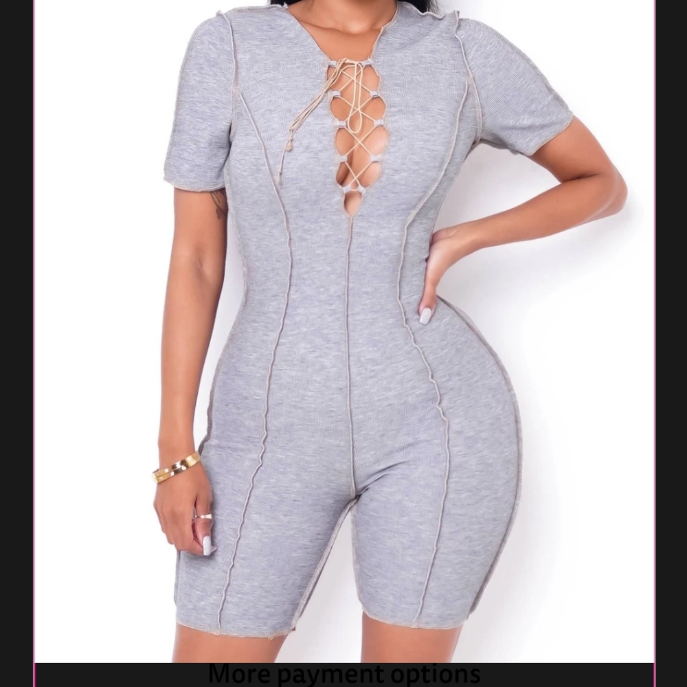 V line Short Romper